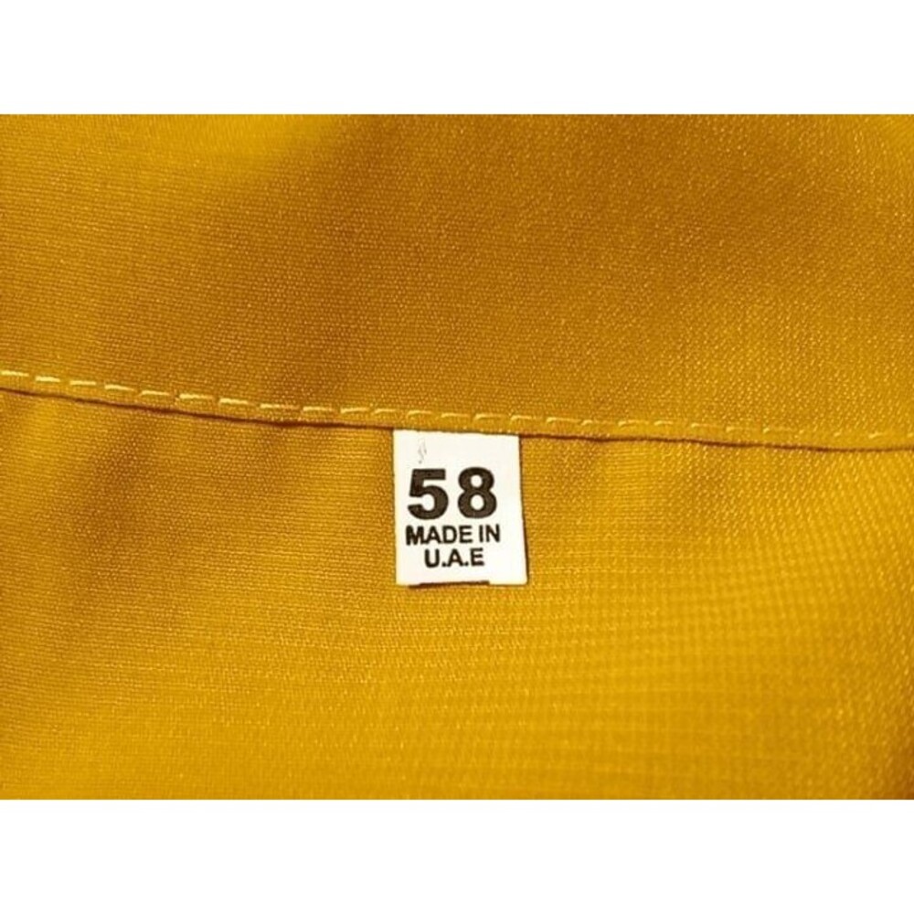 Women's ShortSleeve Maxi Dress, Size 58 in UAE or Size 24 in US - Mustard Yellow
